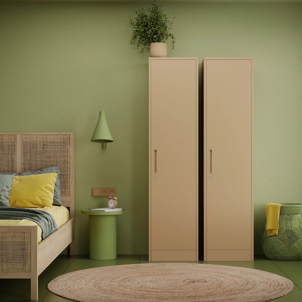 Metalowa szafa aktowa Alex Fresh Style 45x40x185 cm beżowa