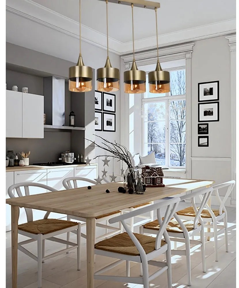 Lampa wisząca w kolorze złota Sahra – Opviq lights