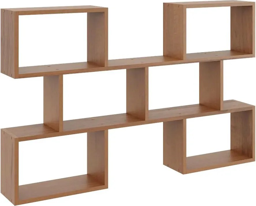 Minimalistyczna półka wisząca w kolorze orzecha R2-P01