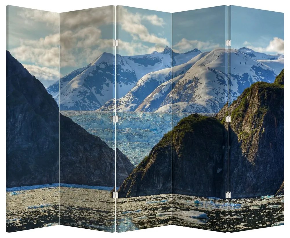 Parawan - Krajobraz z górami (210x170 cm)