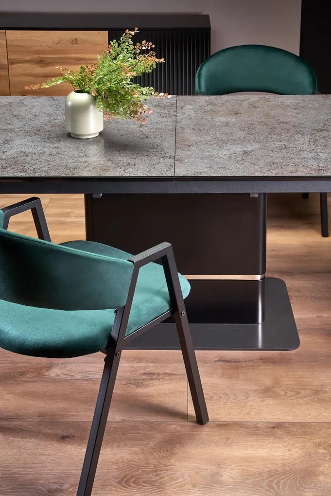 Krzesło tapicerowane K473 VELVET zielone HALMAR