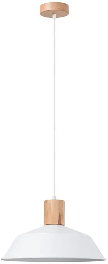 Skandynawska biała lampa wisząca nad stół B3-K64