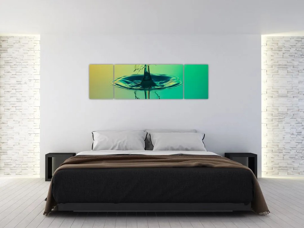 Obraz kropli wody (170x50 cm)
