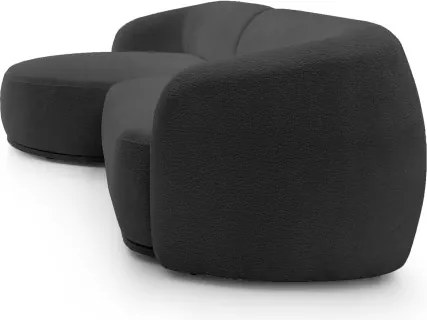 Narożnik NOBO Lewostronny system modułowy tkanina DressME 18 Szary