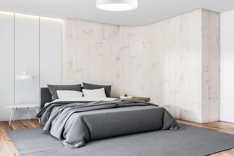 Biały minimalistyczny plafon welurowy - 8X A361 K1-R97