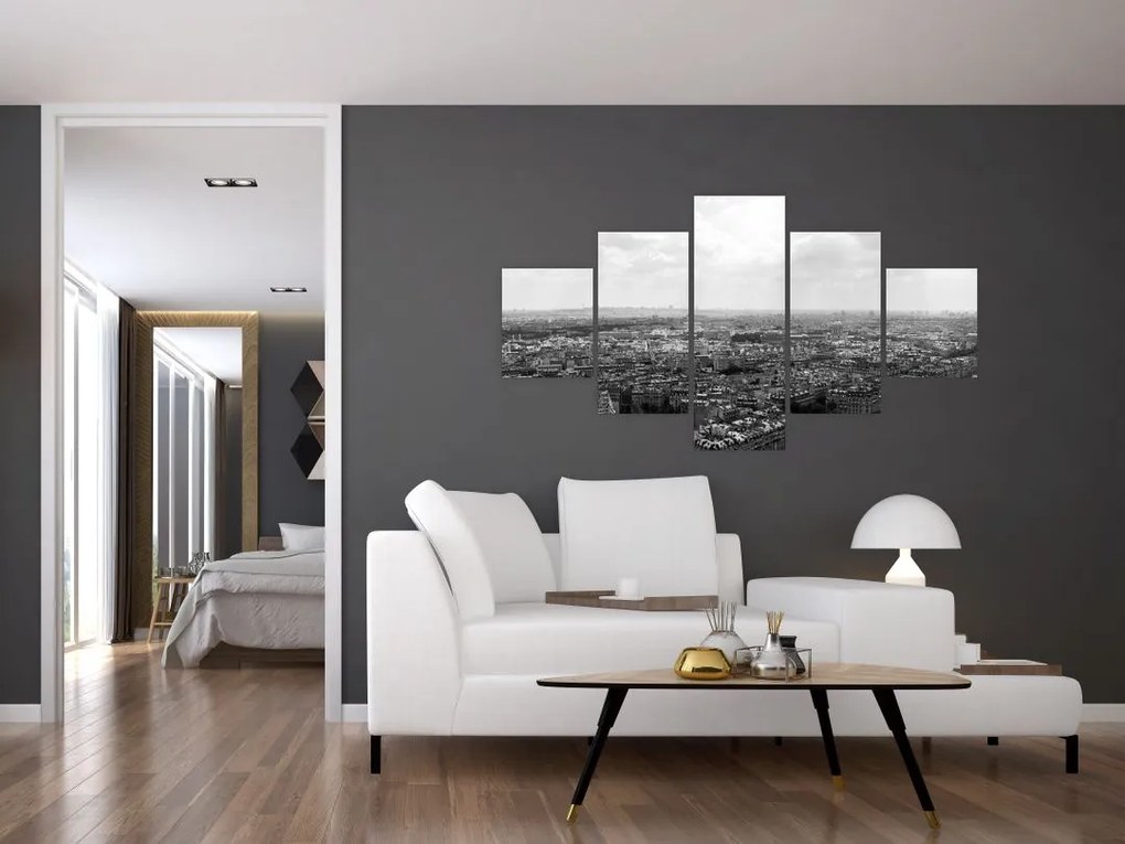 Obraz - Dachy domów w Paryżu (125x70 cm)