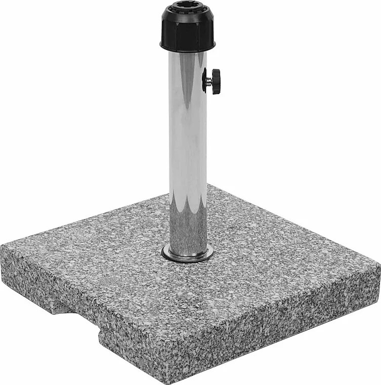 Stojak na parasol MCW-F92, 23kg kwadratowy szary