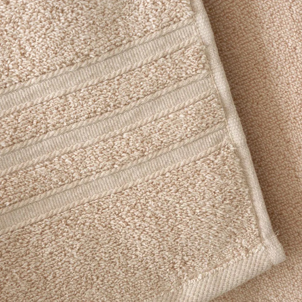 Beżowy bawełniany ręcznik frotte 50x85 cm Zero Twist – Catherine Lansfield