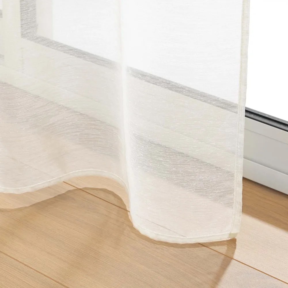 Kremowa firanka z woalu 140x240 cm Lissea – douceur d'intérieur