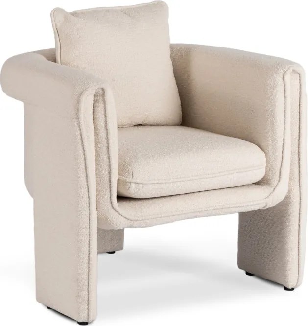 Fotel Wypoczynkowy do Salonu GALA Beżowy Nowoczesny