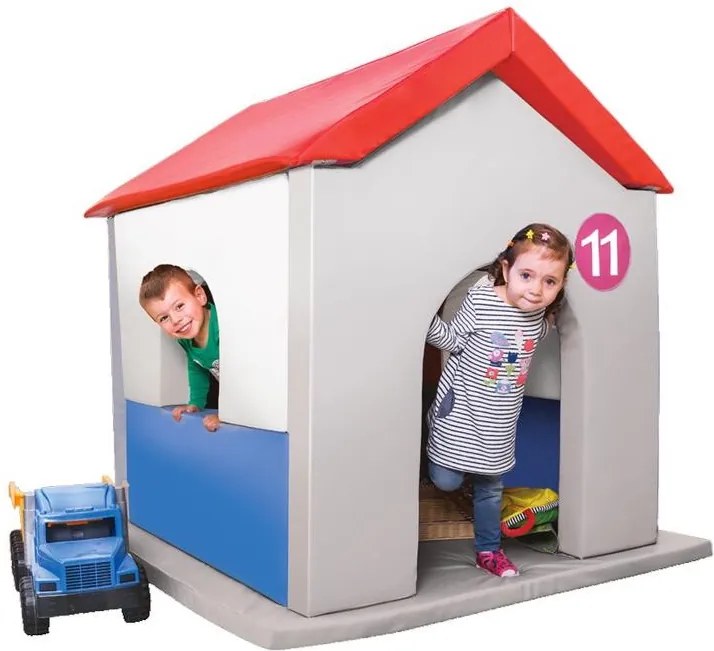 Zestaw kształtek piankowych do przedszkola Playhome, szary