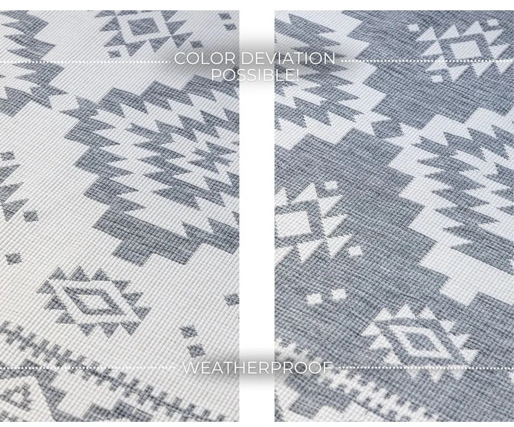 Szaro-kremowy dywan odpowiedni na zewnątrz 200x290 cm Gemini – Elle Decoration