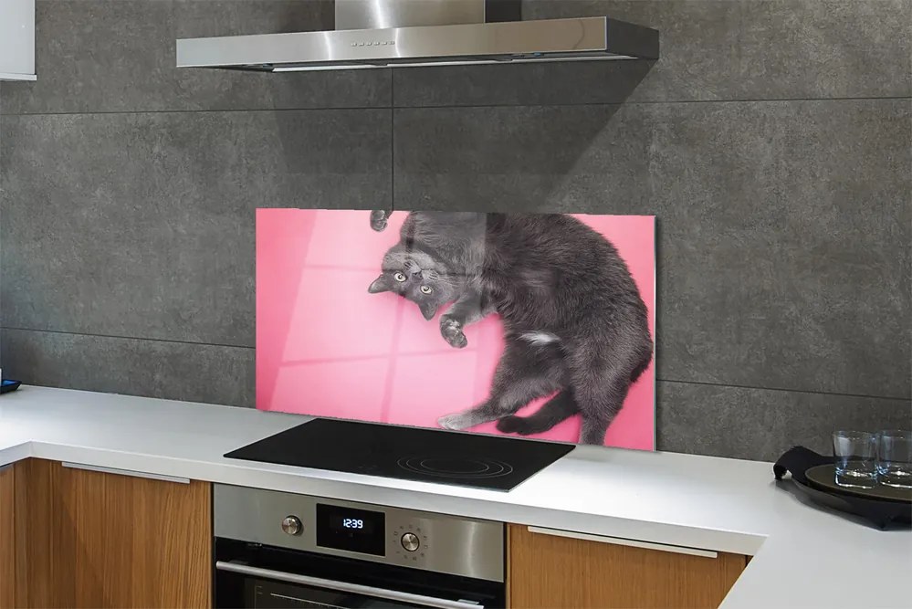 Panel nad Blat Kuchenny Kot w Pozycji Leżącej