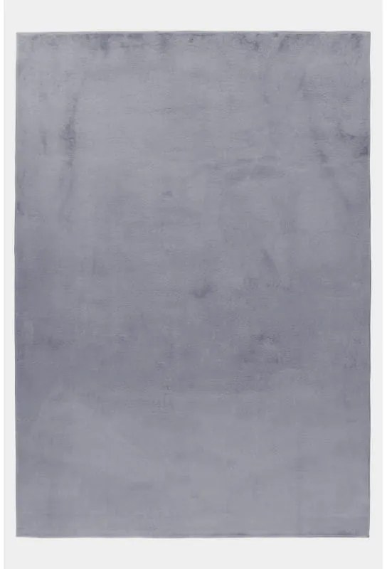 Dywan pluszowy Pouffy szary 80 cm x 150cm