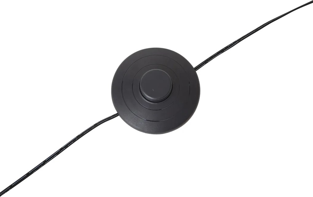 Designerska lampa łukowa podłogowa złota z LED z 3-stopniowym ściemnianiem - Anello