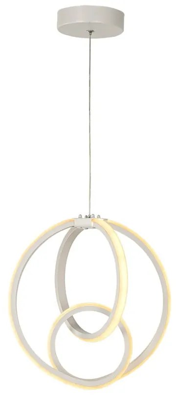 Biała metalowa lampa wisząca LED ø 28,5 cm Neo – Squid Lighting