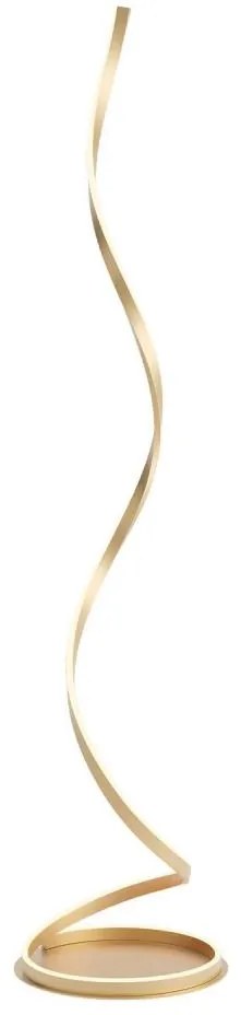 Redo 01-4282 - ściemnialna lampa stojąca LED SCROLL LED/30W/230V, złota