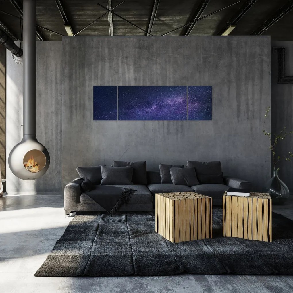 Obraz nocnego nieba (170x50 cm)