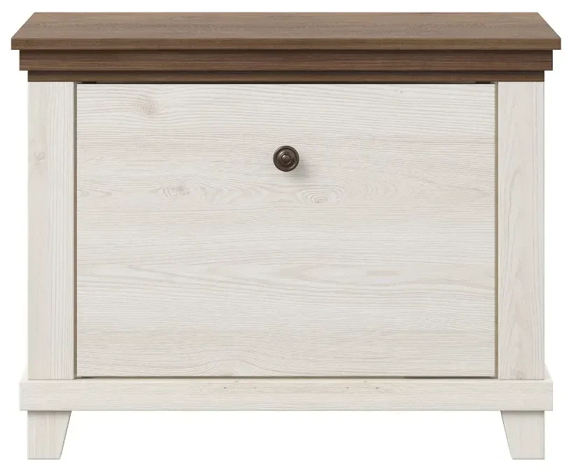 Szafka na buty niska EVORA 1K 70cm abisko ash/dąb lefkas HELVETIA