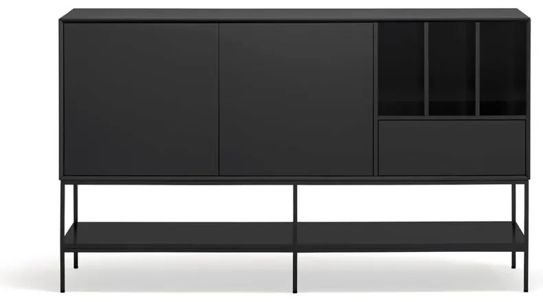 Czarna komoda 166x98x45 cm Platt – Teulat