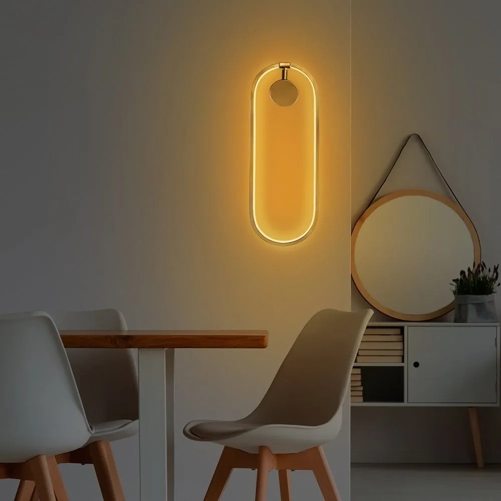 Kinkiet LED w kolorze złota Can – Opviq lights