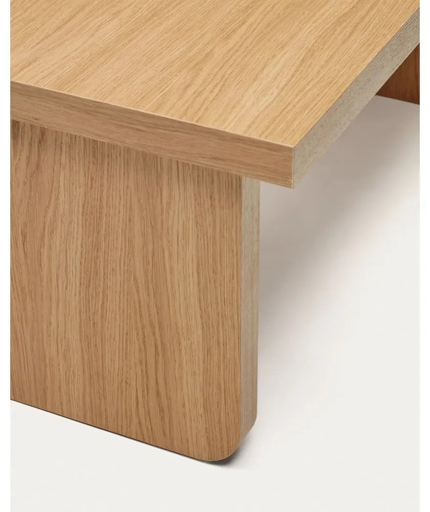 Stolik w dekorze dębu w naturalnym kolorze 89x62 cm Oaq – Kave Home