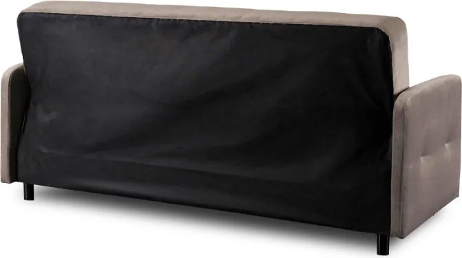 Sofa z Funkcją Spania CUBA Rozkładana Wersalka Dwuosobowa Beżowa Nowoczesna do Salonu