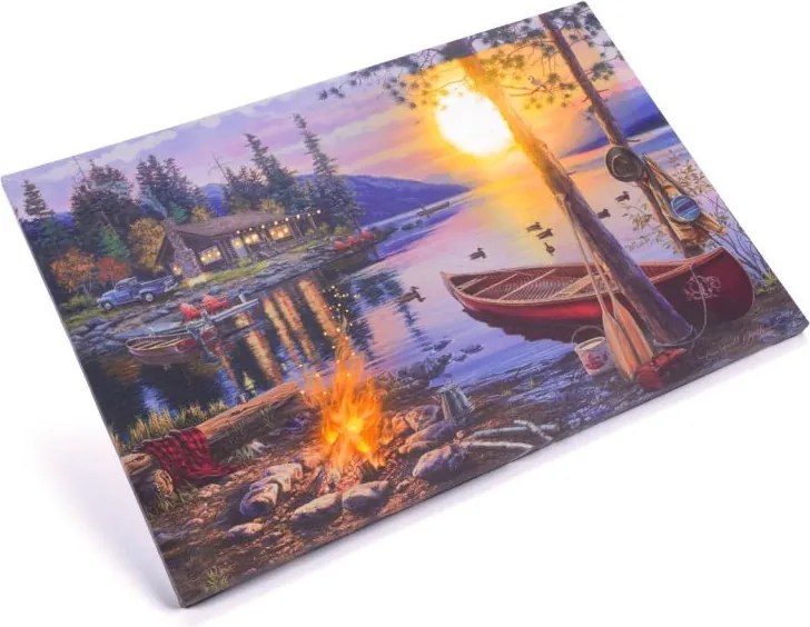 Obraz na ścianę Sunset Canada, 4 LED, 40 x 60 cm