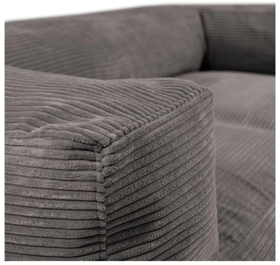 Musztardowy sztruksowy worek do siedzenia Sofa MooG – SLOWDOWN