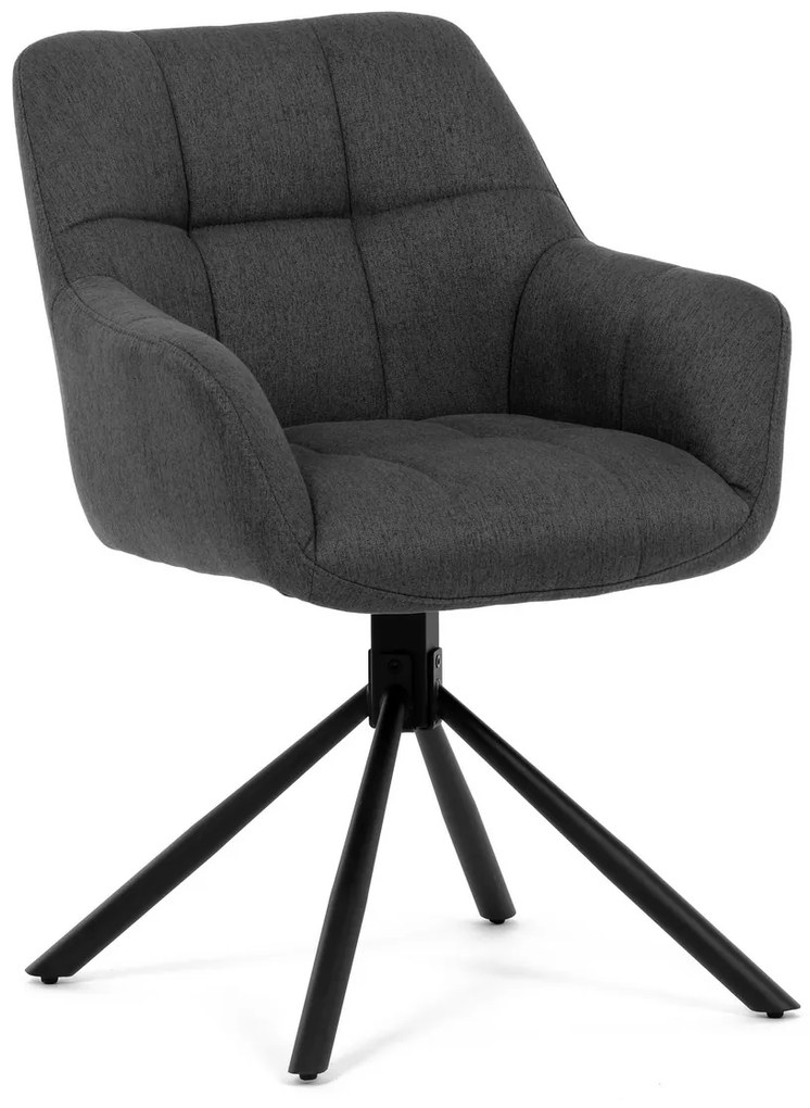 Zestaw krzeseł obiadowych z mechanizmem powrotnymHC-532 GREY2, 2 szt.