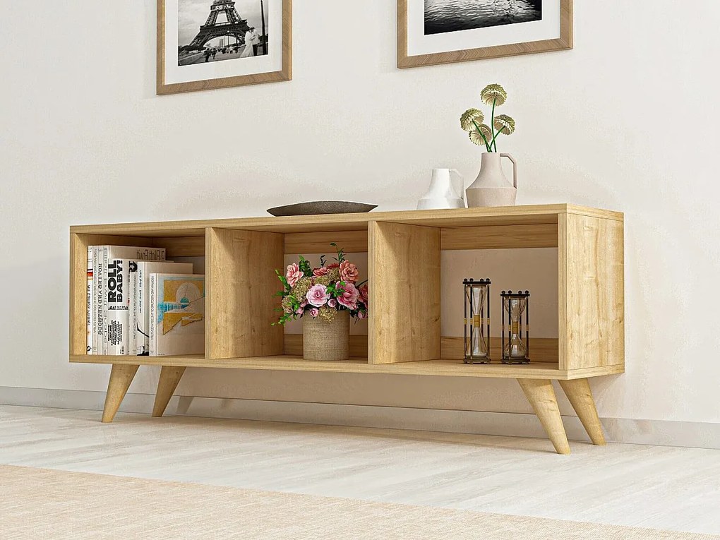 Stojak pod TV – szerokość 120 cm – szafir – płyta wiórowa pokryta melaminą