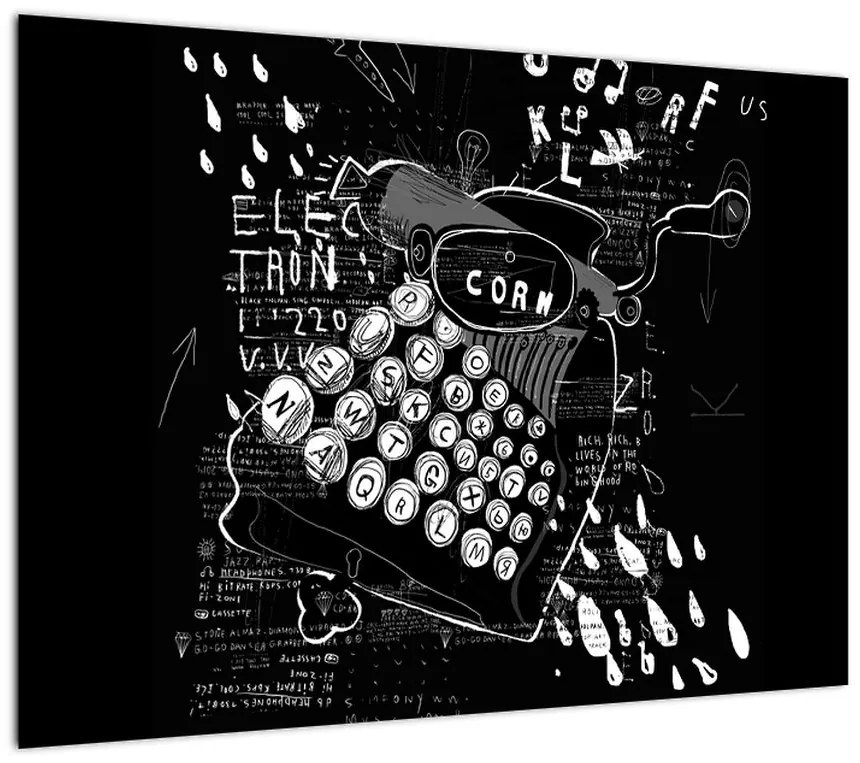Obraz - Rysunek w stylu Banksy (70x50 cm)