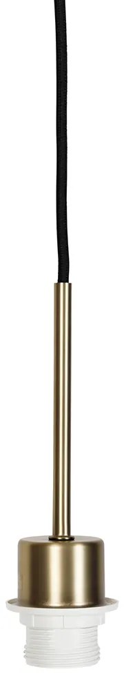 Nowoczesna lampa wisząca brąz z czarnym kablem - Combi 1