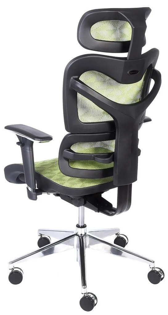 Wygodny fotel biurowy ergonomiczny Ergo 600, tapicerowany tkaniną mesh, dostępne kolory czarny, szary, granatowy, czerwony, zielony. Fotel jest ergonomiczny, regulowany, zapewnia komfortową pracę przy biurku. Nowoczesne fotele biurowe.