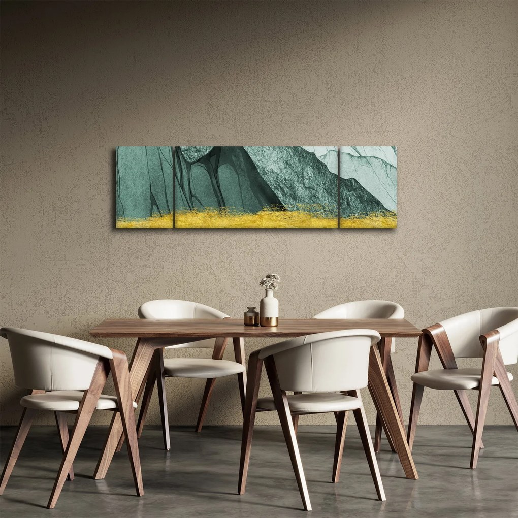 Obraz - Emerald Mountains N⁰2 (170x50 cm)