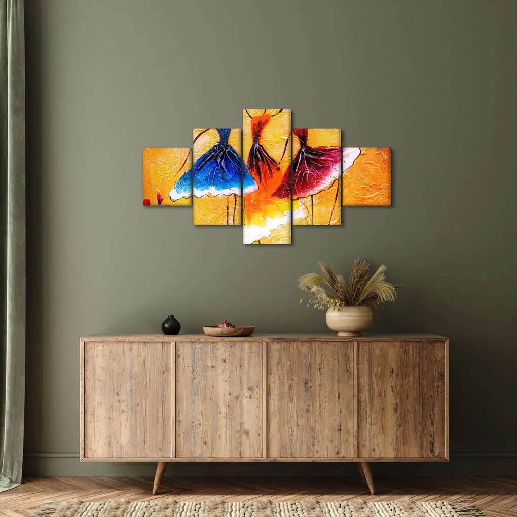 Obraz - Obraz olejny, baletki (125x70 cm)