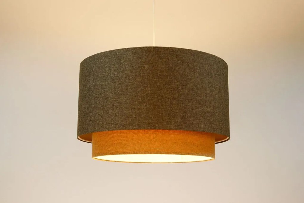 Lampa wisząca ERUTAN DOUBLE 40 szara/beżowa BPS KONCEPT