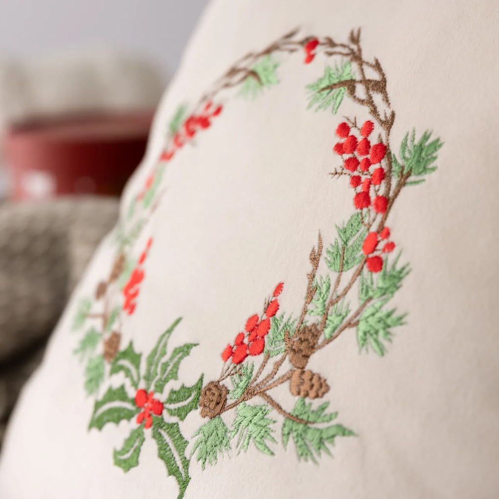 Poszewka na poduszkę Winter Wreath 43x43 cm