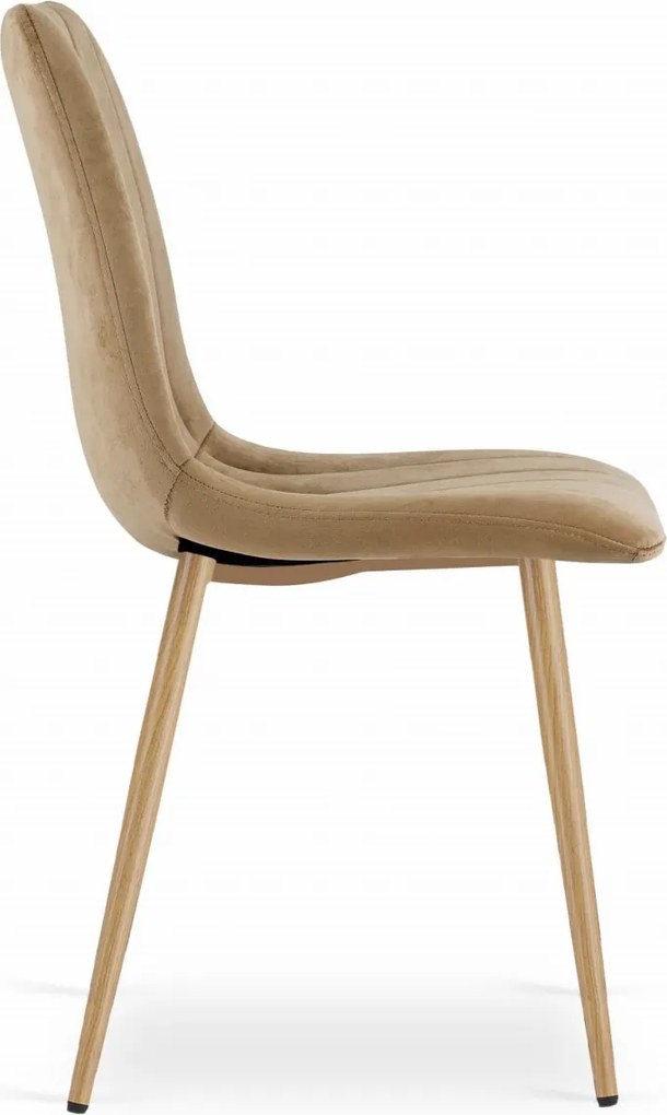 PROMOCJA Brązowe aksamitne krzesło LAVA II. jakość II