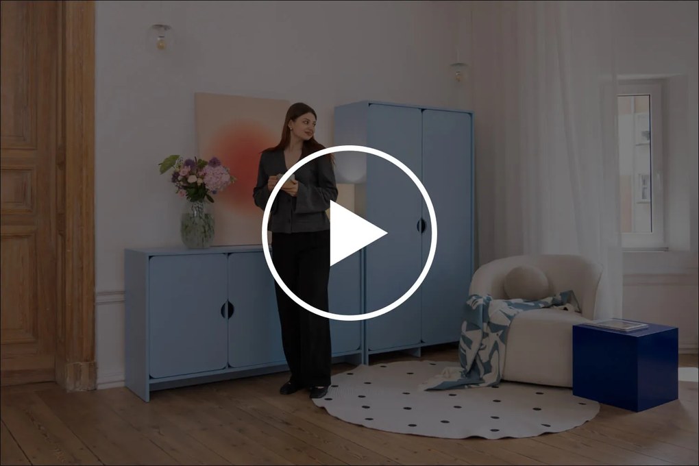Niko szafa dwudrzwiowa Baby Blue