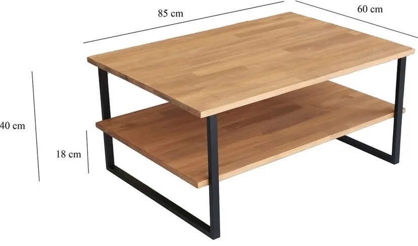 Stolik w naturalnym kolorze 60x85 cm Neta – Neostill