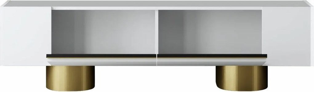 Stolik pod telewizor Bohem White and Gold