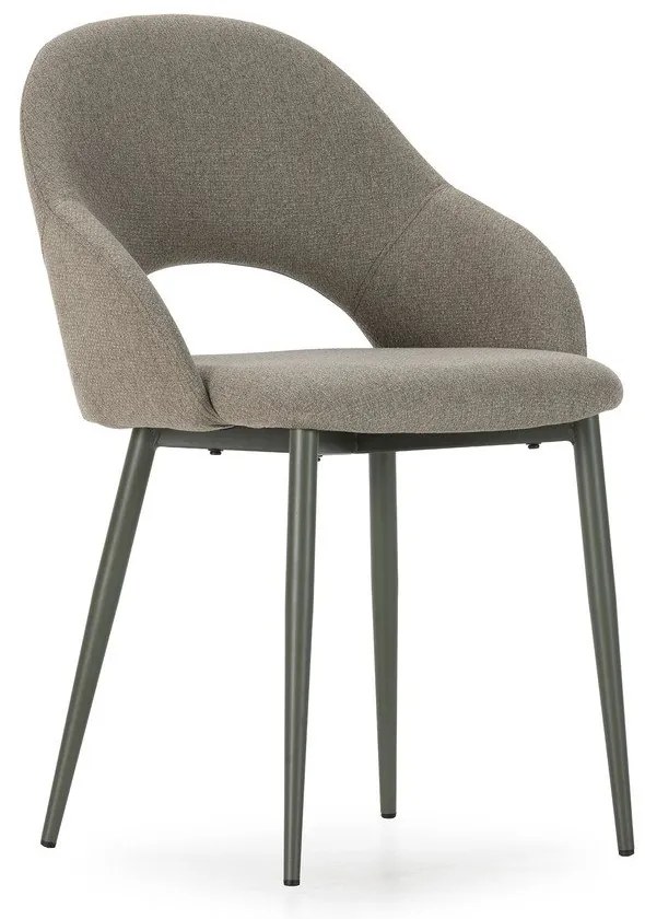 Zielone tapicerowane krzesła zestaw 2 szt. Lia – Marckeric