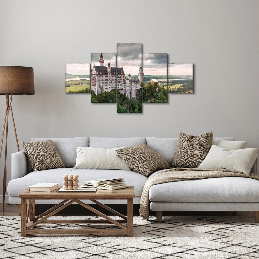 Obraz - Zamek na skałach (125x70 cm)