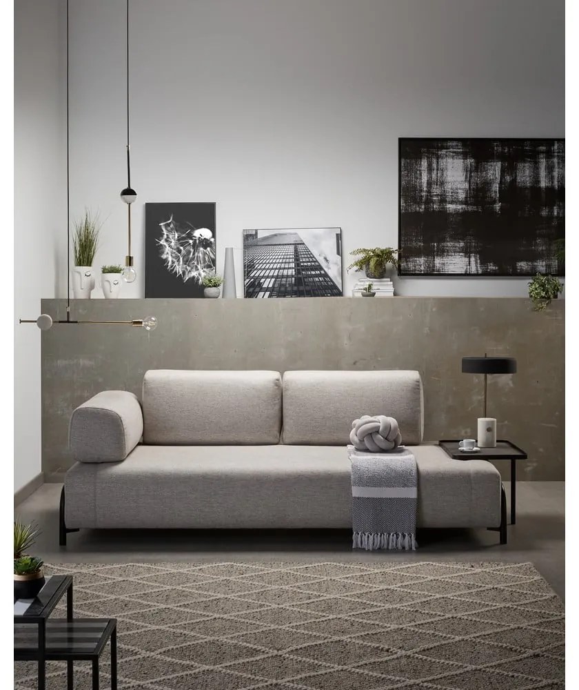 Beżowa sofa 3-osobowa Kave Home Compo