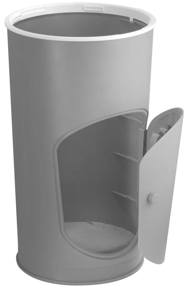 Ciemnoszary plastikowy kosz na pieluchy 25 l Whale – Kindsgut