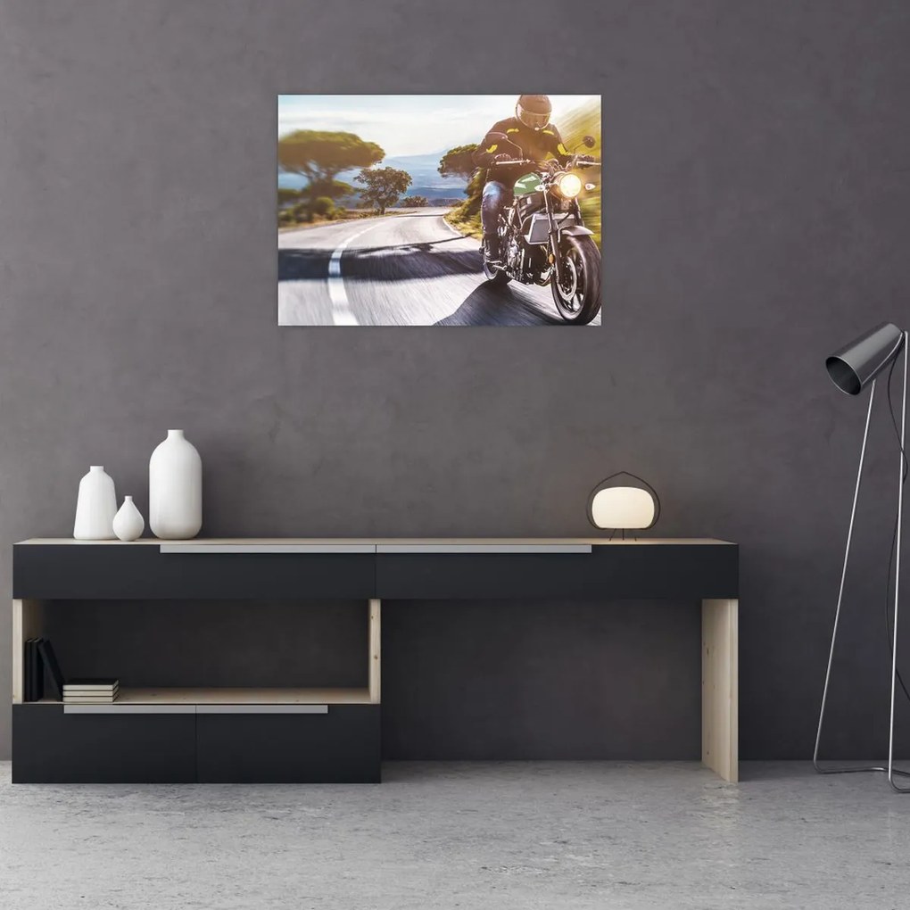 Obraz - Motocyklista (70x50 cm)