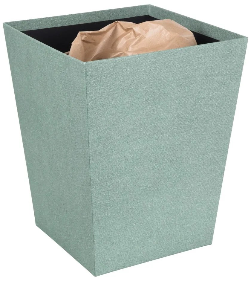 Zielononiebieski biurowy kosz na śmieci Sofia Canvas Paper Laminate – Bigso