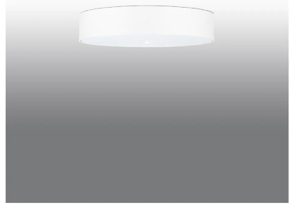 Biała lampa sufitowa ze szklanym kloszem ø 60 cm Herra – Nice Lamps