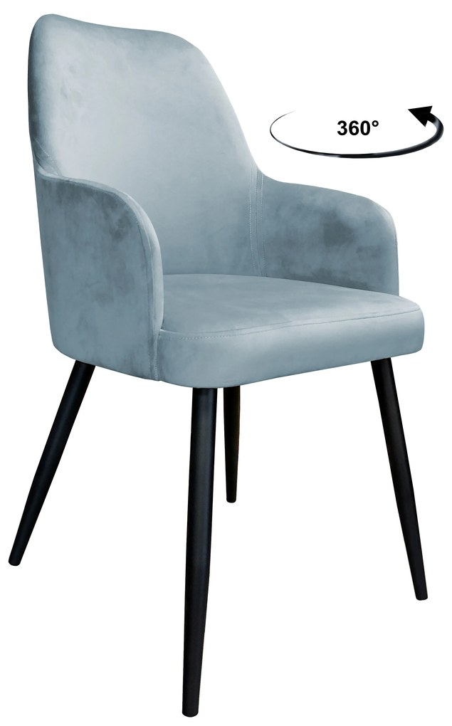 Krzesło WESTA tkanina Welur noga metalowa